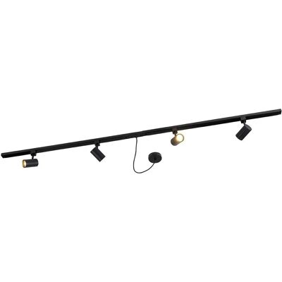 Sistema de carril moderno QAZQA Jeana - Adecuado para LED - Máx 4x40W Sistema de carril moderno QAZQA Jeana - Adecuado para LED - Máx 4x40W