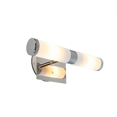 Aplique inteligente cromado Qazqa - Baño IP44 WiFi G9 Aplique inteligente cromado Qazqa - Baño IP44 WiFi G9