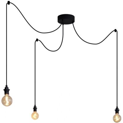 QAZQA - Cava - Negro - IP44 - Lámpara colgante exterior QAZQA - Cava - Negro - IP44 - Lámpara colgante exterior