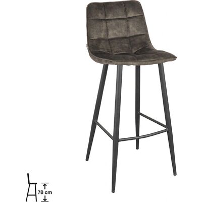 LABEL51 - Jelt - Hunter velours - Bar stool LABEL51 - Jelt - Hunter velours - Bar stool