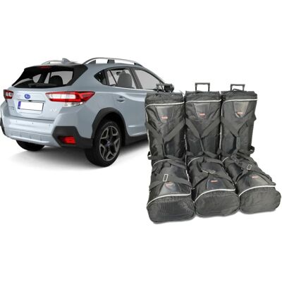 Subaru - XV II 2017-presente - Antracita - Poliéster - Juego de maletas para coche Subaru - XV II 2017-presente - Antracita - Poliéster - Juego de maletas para coche