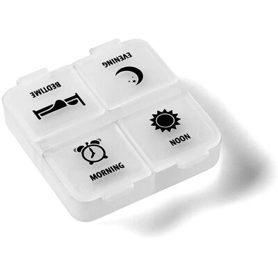 Organizador de pastillas Vitility VIT-70610080 - Día - Caja de pastillas Organizador de pastillas Vitility VIT-70610080 - Día - Caja de pastillas