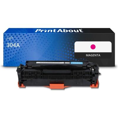 Toner Magenta PrintAbout HP 304A - Compatible avec HP 304A - Publicité Toner Magenta PrintAbout HP 304A - Compatible avec HP 304A - Publicité