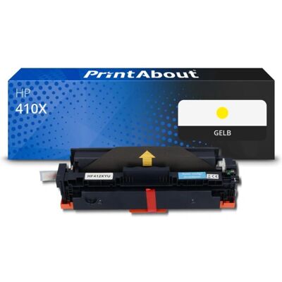 PrintAbout Toner Jaune Haute Capacité HP 410X - Cartouche d'encre - Publicité PrintAbout Toner Jaune Haute Capacité HP 410X - Cartouche d'encre - Publicité