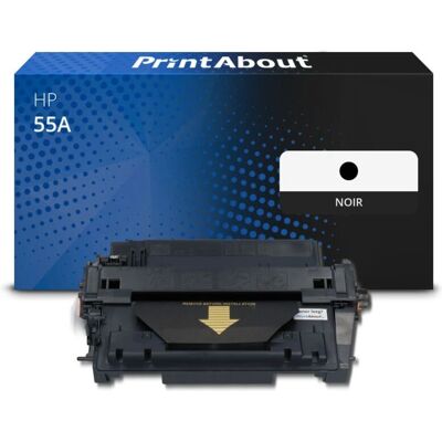Cartouche de toner noire CE255A HP - 6000 pages - Compatible avec HP P3015/P3016, M525, M521 - Qualité allemande - Publicité Cartouche de toner noire CE255A HP - 6000 pages - Compatible avec HP P3015/P3016, M525, M521 - Qualité allemande - Publicité