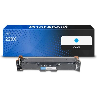 PrintAbout Toner Cyan Haute Capacité HP 220X - Cartouche d'encre - Publicité PrintAbout Toner Cyan Haute Capacité HP 220X - Cartouche d'encre - Publicité