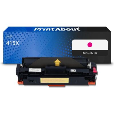 PrintAbout HP 415X Magenta Haute Capacité - Toner Compatible - Publicité PrintAbout HP 415X Magenta Haute Capacité - Toner Compatible - Publicité