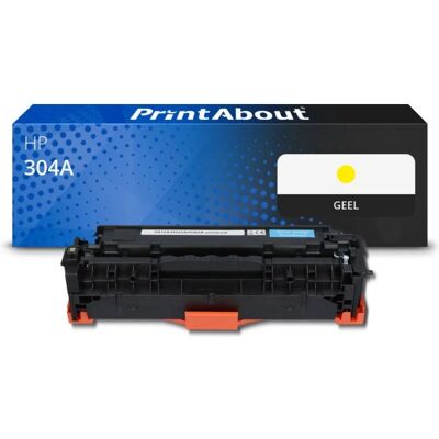 PrintAbout Toner Jaune HP CC532A - Compatible avec HP 304A - Publicité PrintAbout Toner Jaune HP CC532A - Compatible avec HP 304A - Publicité