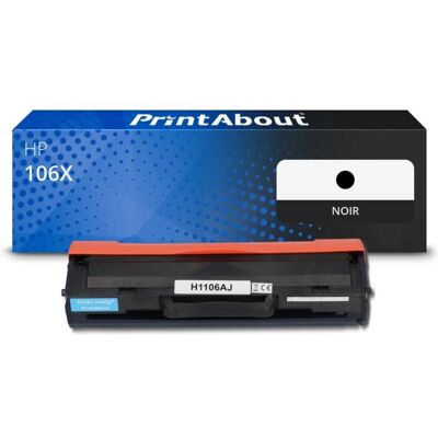 Toner haute capacité PrintAbout W1106X Noir - Cartouche d'imprimante - Publicité Toner haute capacité PrintAbout W1106X Noir - Cartouche d'imprimante - Publicité