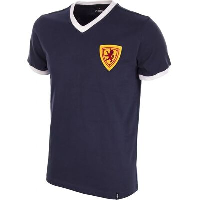 Copa Classics Écosse Années 60 Football Rétro Bleu Petit pour Adultes - T-Shirt - Publicité Copa Classics Écosse Années 60 Football Rétro Bleu Petit pour Adultes - T-Shirt - Publicité