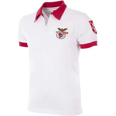 Copa Classics SL Benfica 1968 Maillot de Football Retro Blanc - Football Shirt - Publicité Copa Classics SL Benfica 1968 Maillot de Football Retro Blanc - Football Shirt - Publicité