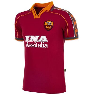 Copa Roma 1998-99 Retro Fußballshirt - Unisex Rot XL Copa Roma 1998-99 Retro Fußballshirt - Unisex Rot XL