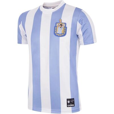 Maillot de football rétro COPA Maradona 1986 - Blanc/Bleu XXL - Publicité Maillot de football rétro COPA Maradona 1986 - Blanc/Bleu XXL - Publicité