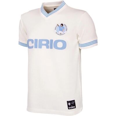 Copa Maradona 1984 Maillot de football en acrylique blanc - Maillot de football - Publicité Copa Maradona 1984 Maillot de football en acrylique blanc - Maillot de football - Publicité