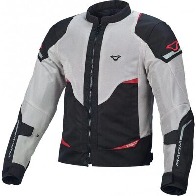 Macna Hurracage Motorrad Textiljacke - Schwarz Grau Rot Macna Hurracage Motorrad Textiljacke - Schwarz Grau Rot