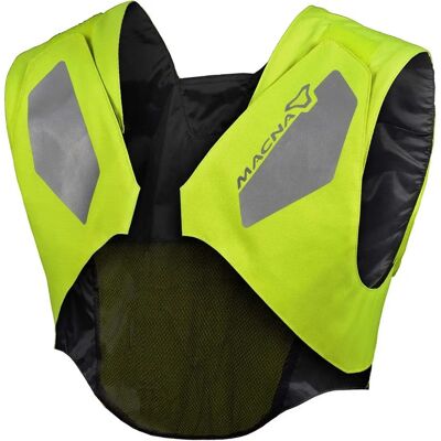 Macna Vision Tech Gilet di Avviso Giallo Neon Macna Vision Tech Gilet di Avviso Giallo Neon