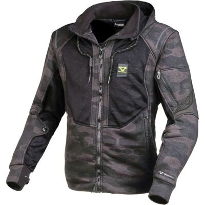 Felpa con cappuccio Macna Breeze Camo - Sicurezza Riflettente - Giacca Moto Felpa con cappuccio Macna Breeze Camo - Sicurezza Riflettente - Giacca Moto