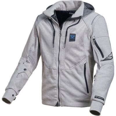Sudadera con capucha Macna Breeze con cremallera - Motocicleta, Gris, 2XL Sudadera con capucha Macna Breeze con cremallera - Motocicleta, Gris, 2XL