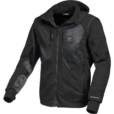 Macna Breeze Sudadera con capucha de motocicleta - Negro - 3XL Macna Breeze Sudadera con capucha de motocicleta - Negro - 3XL