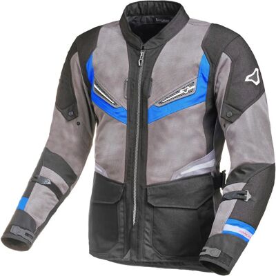 Macna Aerocon Giacca tessile da moto - Nero Grigio Blu - 3XL Macna Aerocon Giacca tessile da moto - Nero Grigio Blu - 3XL