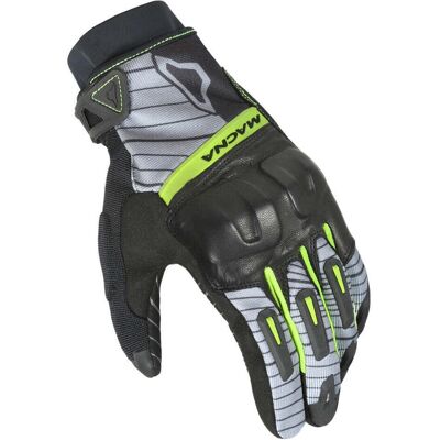 Guanti da moto Macna Attila RTX - Nero Grigio Giallo - L Guanti da moto Macna Attila RTX - Nero Grigio Giallo - L
