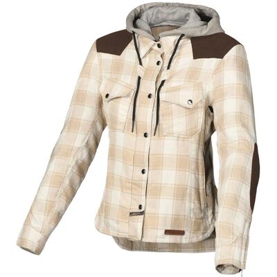 Macna Inland Damen Motorrad Textiljacke - Beige, Größe L Macna Inland Damen Motorrad Textiljacke - Beige, Größe L