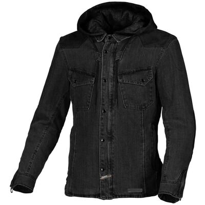 Veste textile pour moto Macna Inland - Noir - Renforts en aramide - Décontracté - Publicité Veste textile pour moto Macna Inland - Noir - Renforts en aramide - Décontracté - Publicité