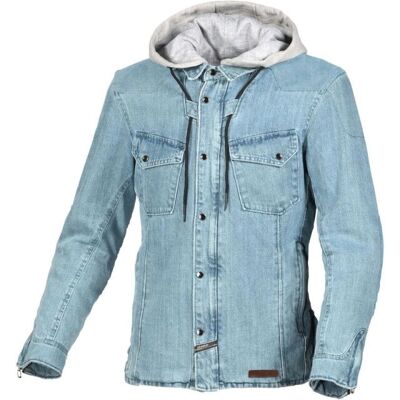 Giacca tessile motociclistica blu Macna Inland - Casual, Ventilata, Rinforzi in aramide Giacca tessile motociclistica blu Macna Inland - Casual, Ventilata, Rinforzi in aramide