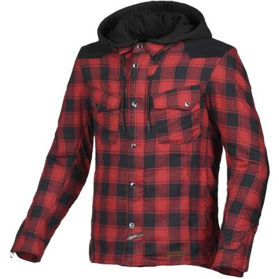 Veste en textile moto rouge Macna Inland - Veste de moto - Publicité Veste en textile moto rouge Macna Inland - Veste de moto - Publicité