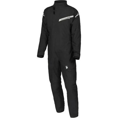 Traje de lluvia de motocicleta negro Macna Hydra 3.0 Traje de lluvia de motocicleta negro Macna Hydra 3.0