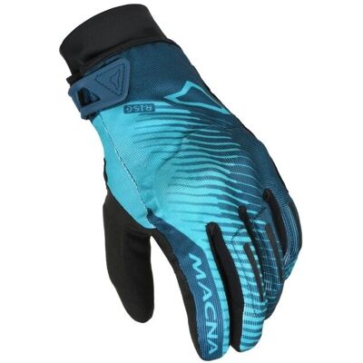 Guanti da motocicletta per donna Macna Crew RTX - Nero Blu - L Guanti da motocicletta per donna Macna Crew RTX - Nero Blu - L