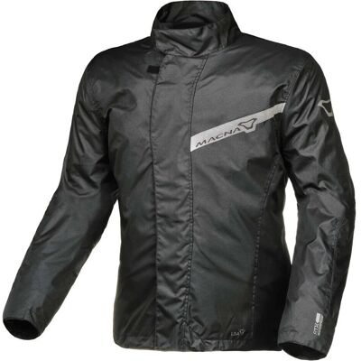 Veste de pluie moto noire 2XL Macna - Imperméable, Ventilée, Capuche amovible - Publicité Veste de pluie moto noire 2XL Macna - Imperméable, Ventilée, Capuche amovible - Publicité