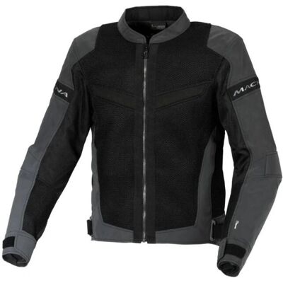 Giacca tessile da moto Macna Velotura NightEye - Nero Grigio - XS Giacca tessile da moto Macna Velotura NightEye - Nero Grigio - XS