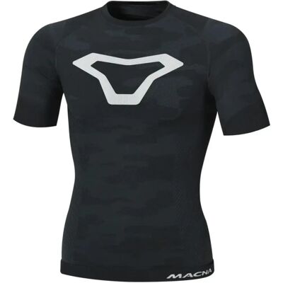 Macna Summer Base Layer Long Sleeve Functional Shirt - Black Gray Macna Summer Base Layer Long Sleeve Functional Shirt - Black Gray