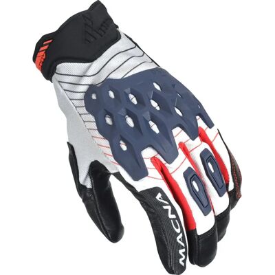 Guanti da moto Macna Tanami - Nero Bianco Blu - M - Unisex Guanti da moto Macna Tanami - Nero Bianco Blu - M - Unisex