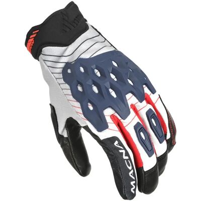 Gants de moto Macna Tanami - Noir Blanc Bleu - 2XL Gants de moto Macna Tanami - Noir Blanc Bleu - 2XL
