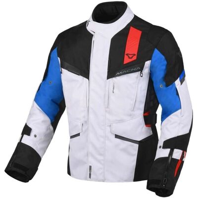 Giacca tessile impermeabile Macna Zastro - Grigia Blu 2XL Giacca tessile impermeabile Macna Zastro - Grigia Blu 2XL