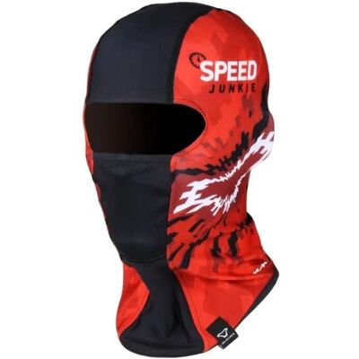 Macna Mane Gris Foncé-Rouge Cagoule - Headgear - Publicité Macna Mane Gris Foncé-Rouge Cagoule - Headgear - Publicité
