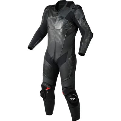 Tuta da corsa in pelle nera Macna Ignite - Abbigliamento moto Tuta da corsa in pelle nera Macna Ignite - Abbigliamento moto