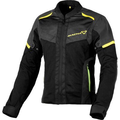 Macna Orcano 2.0 Schwarz Night Eye Fluo Gelb Jacke - Motorradbekleidung Macna Orcano 2.0 Schwarz Night Eye Fluo Gelb Jacke - Motorradbekleidung