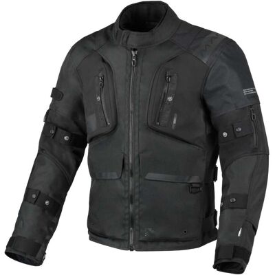 Chaqueta textil impermeable para moto Macna Higera - Negro - S Chaqueta textil impermeable para moto Macna Higera - Negro - S