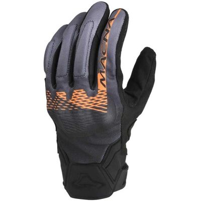Guantes de moto Macna Recon 2.0 - Negro / Gris / Naranja XL Guantes de moto Macna Recon 2.0 - Negro / Gris / Naranja XL