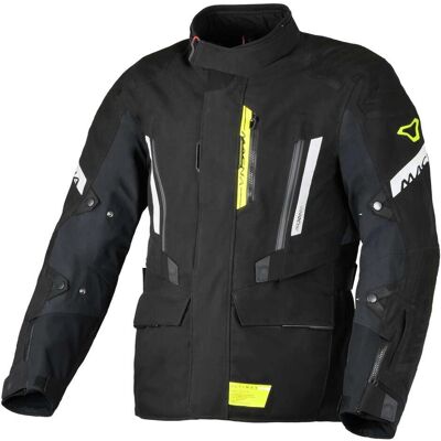 Veste Moto Macna Ultimax 2.0 Noir Jaune Fluo - Toutes Saisons - Publicité Veste Moto Macna Ultimax 2.0 Noir Jaune Fluo - Toutes Saisons - Publicité