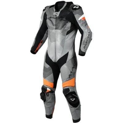 Macna Ignite Gray Black Orange Suit - Motorcycle Gear Macna Ignite Gray Black Orange Suit - Motorcycle Gear