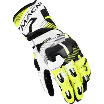 Guanti Moto Macna Powertrack 2.0 - Sport, Naked - Nero, Giallo, Bianco Guanti Moto Macna Powertrack 2.0 - Sport, Naked - Nero, Giallo, Bianco