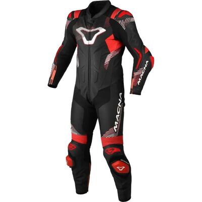 Macna Armadyl Nero Rosso Bianco 56 - Mono de motocicleta Macna Armadyl Nero Rosso Bianco 56 - Mono de motocicleta