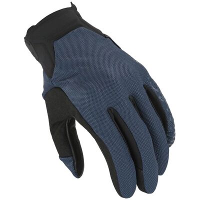 Macna Obtain Leather Motorcycle Gloves - Leather, Spandex - Blue Black - Motorcycle Gloves Macna Obtain Leather Motorcycle Gloves - Leather, Spandex - Blue Black - Motorcycle Gloves