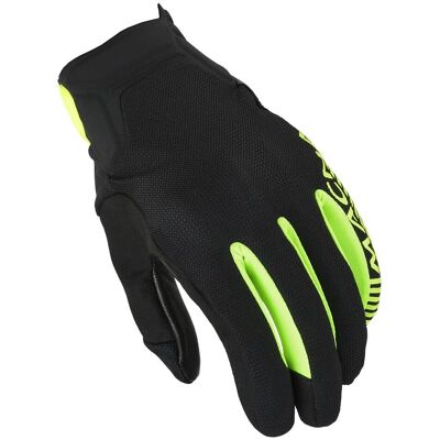 Guanti Macna Obtain Pelle Nero Giallo Fluo - Guanti Moto Guanti Macna Obtain Pelle Nero Giallo Fluo - Guanti Moto