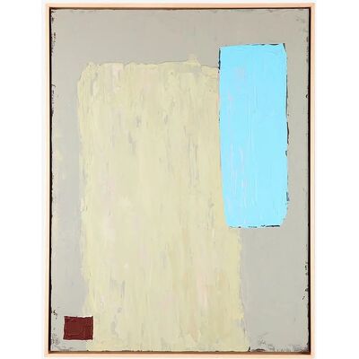 HKliving Vægkunst - 60x80cm - Grøn Blå - Abstrakt Minimalistisk HKliving Vægkunst - 60x80cm - Grøn Blå - Abstrakt Minimalistisk