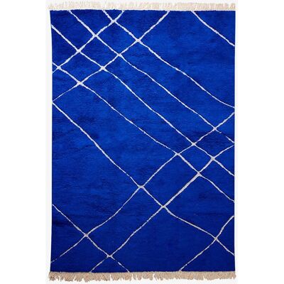 HKliving - Håndknyttet uldtæppe cobalt 200x300 cm HKliving - Håndknyttet uldtæppe cobalt 200x300 cm